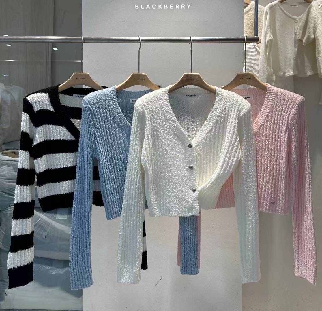 BLACKBERRY韓國直郵㊣女士新款熱賣休閑職業人氣時尚針織衫BLACKBERRY針織衫