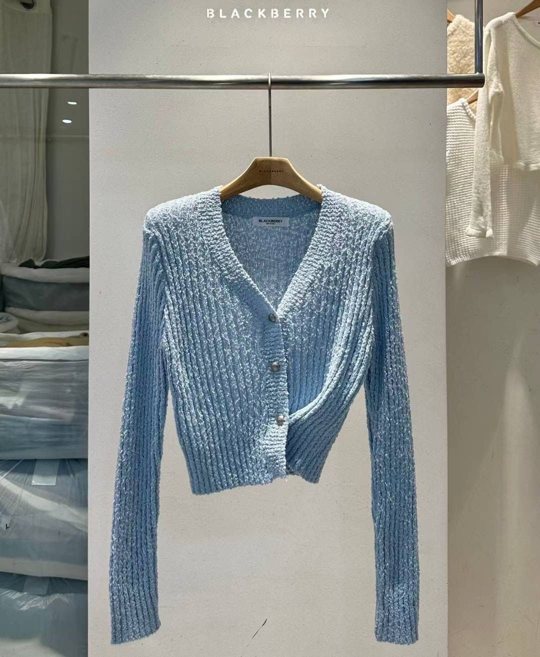 BLACKBERRY韓國直郵㊣女士新款熱賣休閑職業人氣時尚針織衫BLACKBERRY針織衫圖色4
