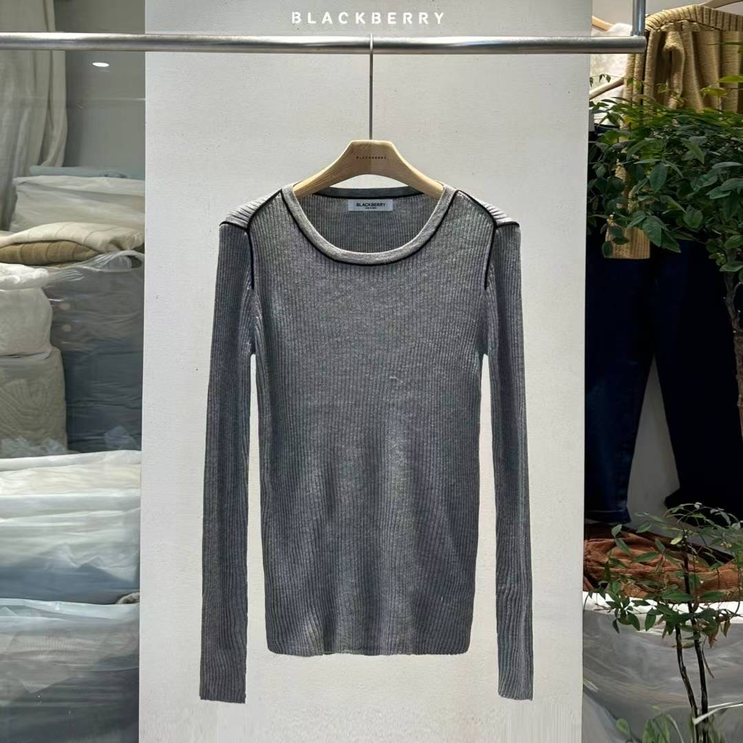 BLACKBERRY東大門㊣代購女士新品時尚25秋冬真品職業針織衫BLACKBERRY針織衫圖色3