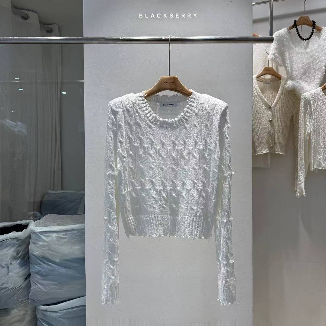 BLACKBERRY東大門㊣實拍女士新款熱賣職業時尚人氣真品針織衫BLACKBERRY針織衫圖色1
