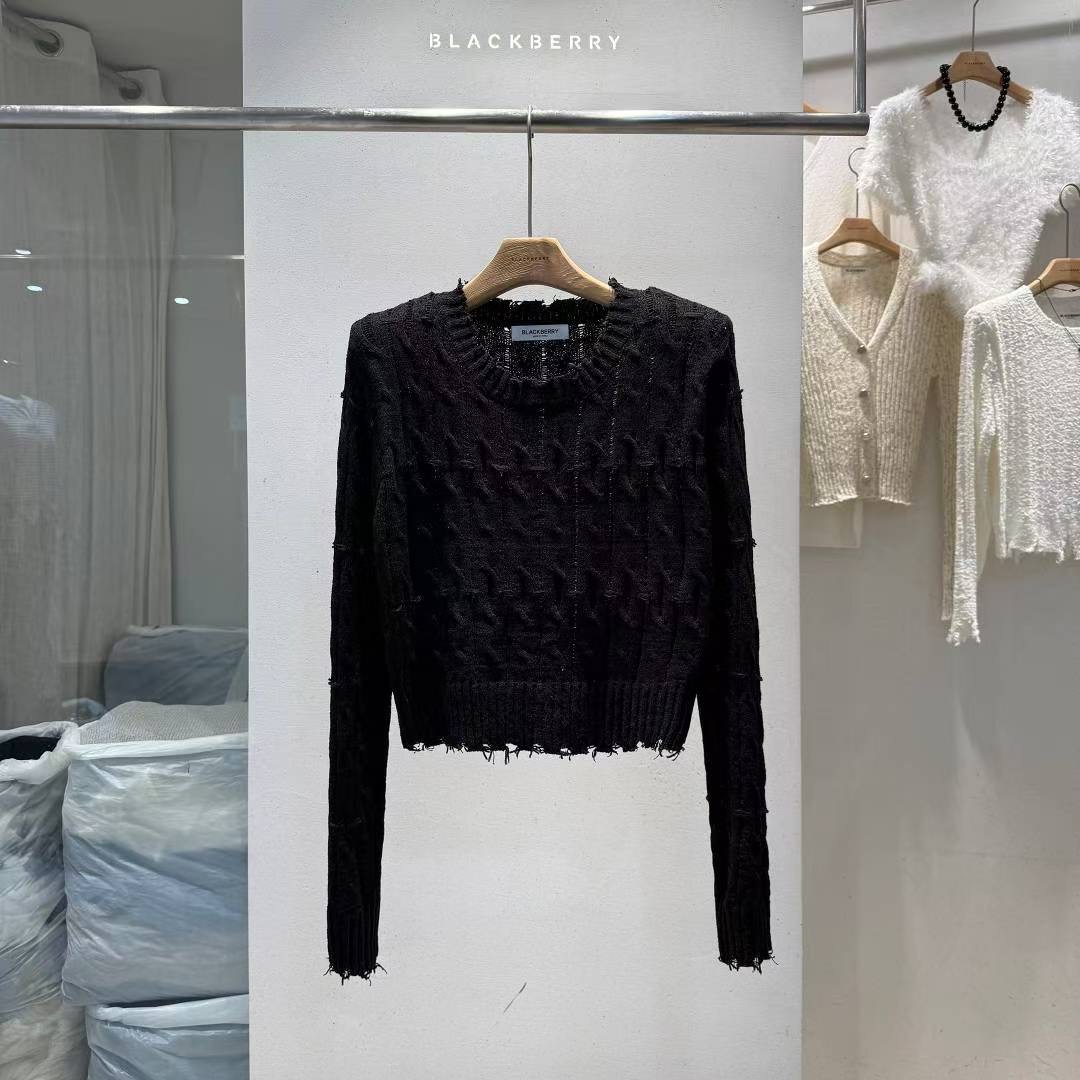 BLACKBERRY東大門㊣實拍女士新款熱賣職業時尚人氣真品針織衫BLACKBERRY針織衫圖色4