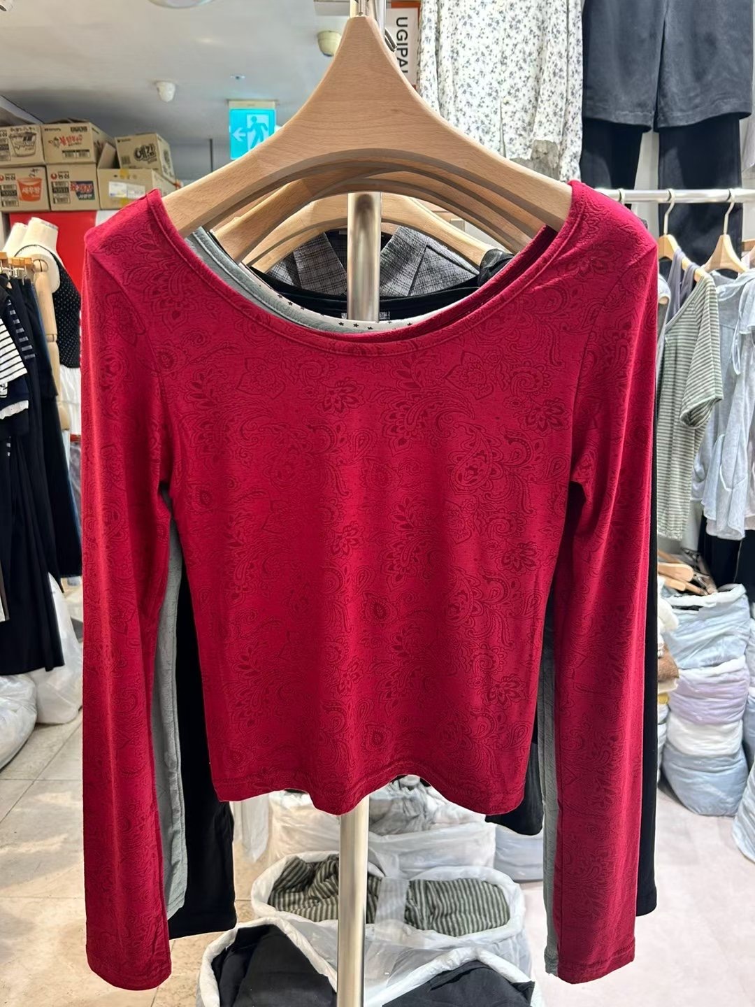 UGIPAL韓國直郵㊣女士新款人氣休閑時尚真品熱賣職業長袖T恤UGIPAL長袖T恤圖色3