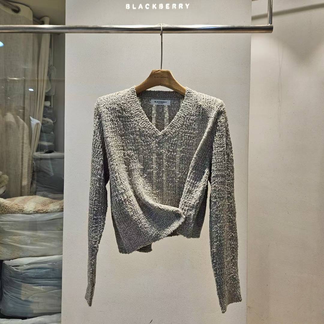 BLACKBERRY東大門㊣實拍女裝新款休閑25秋冬職業時尚針織衫BLACKBERRY針織衫圖色2