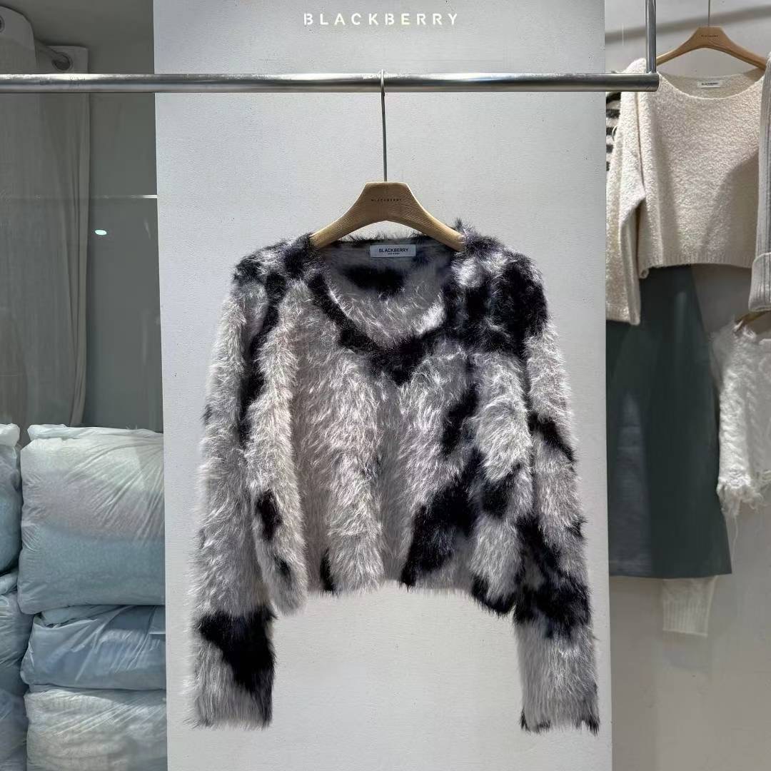 BLACKBERRY東大門㊣直郵女士新品熱賣時尚推薦真品休閑針織衫BLACKBERRY針織衫圖色1