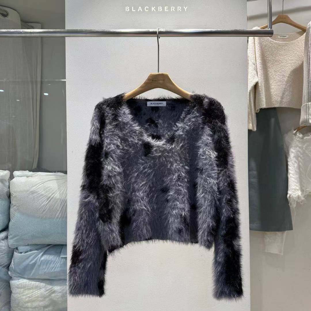 BLACKBERRY東大門㊣直郵女士新品熱賣時尚推薦真品休閑針織衫BLACKBERRY針織衫圖色3