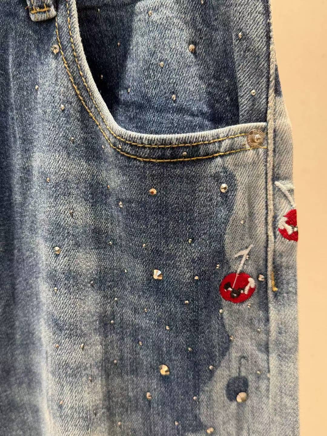 BLACKBERRY韓國代購㊣女士新款真品休閑推薦25秋冬熱賣牛仔褲BLACKBERRY牛仔褲