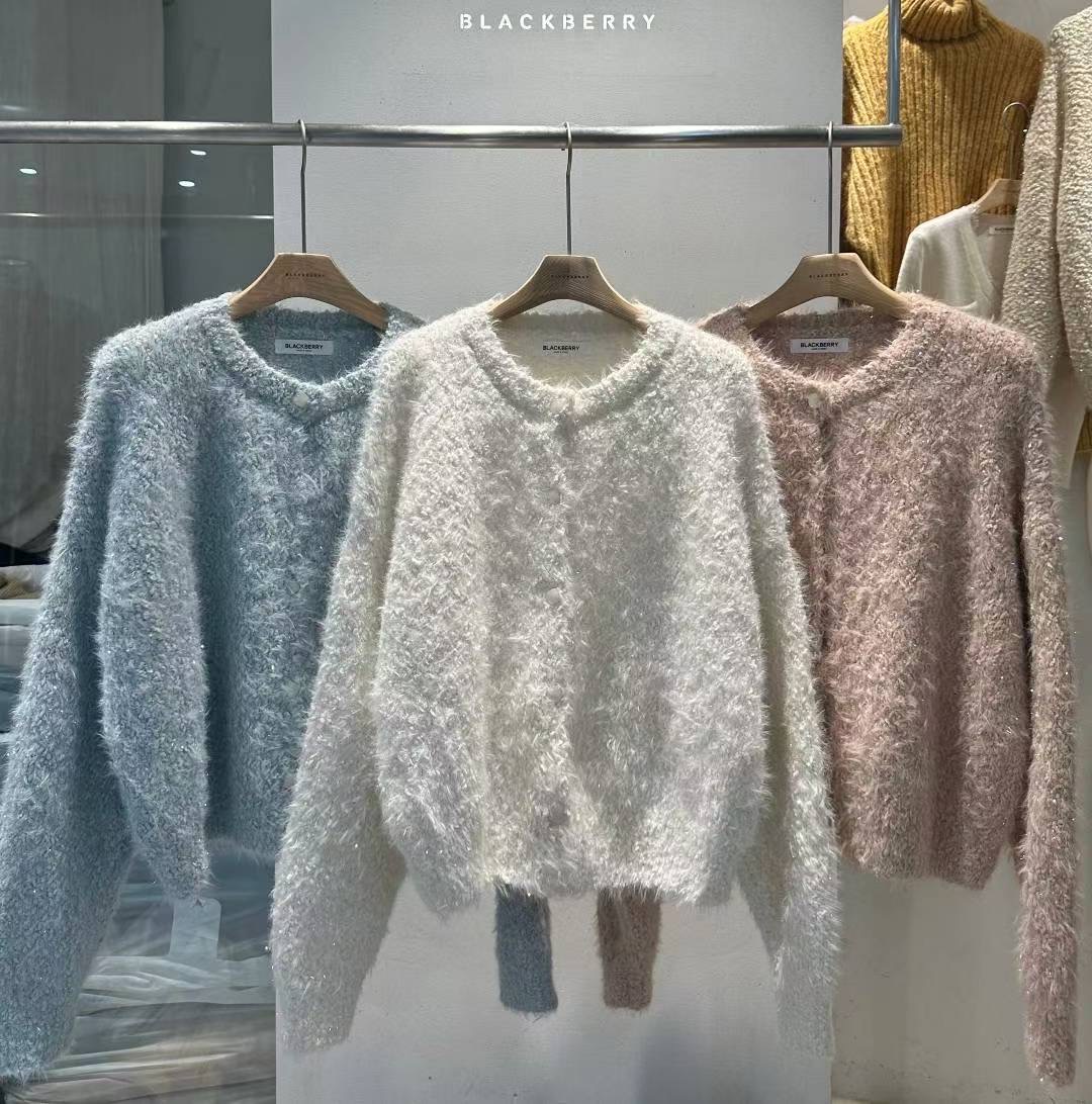 BLACKBERRY東大門㊣直郵女裝新品時尚熱賣人氣休閑25秋冬針織衫BLACKBERRY針織衫