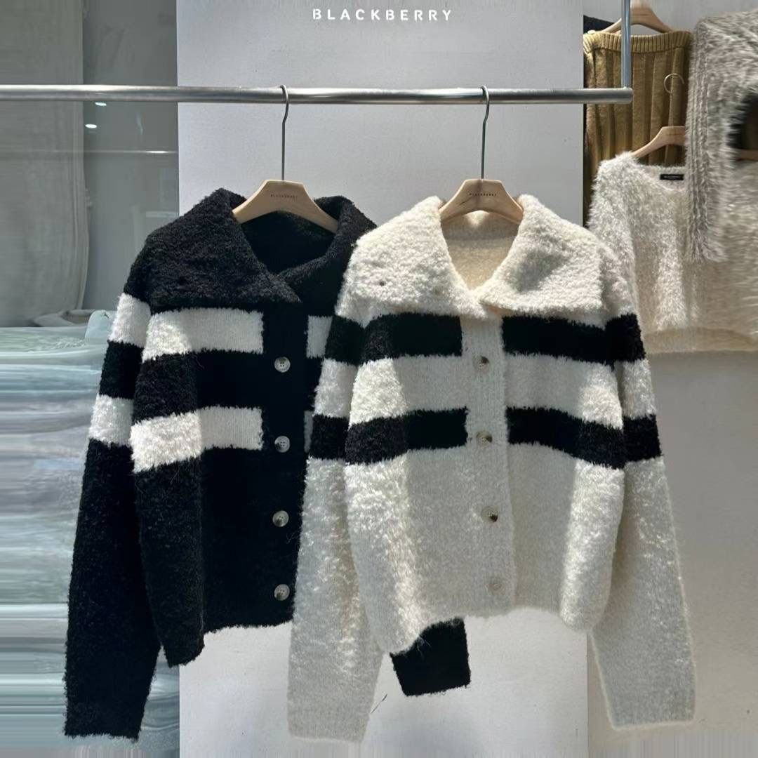 BLACKBERRY韓國代購㊣女裝新款休閑職業推薦熱賣25秋冬針織衫BLACKBERRY針織衫