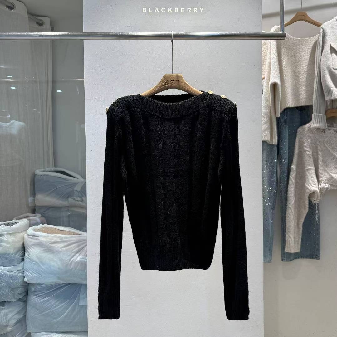 BLACKBERRY東大門㊣直郵女裝新款真品人氣熱賣推薦時尚針織衫BLACKBERRY針織衫圖色3