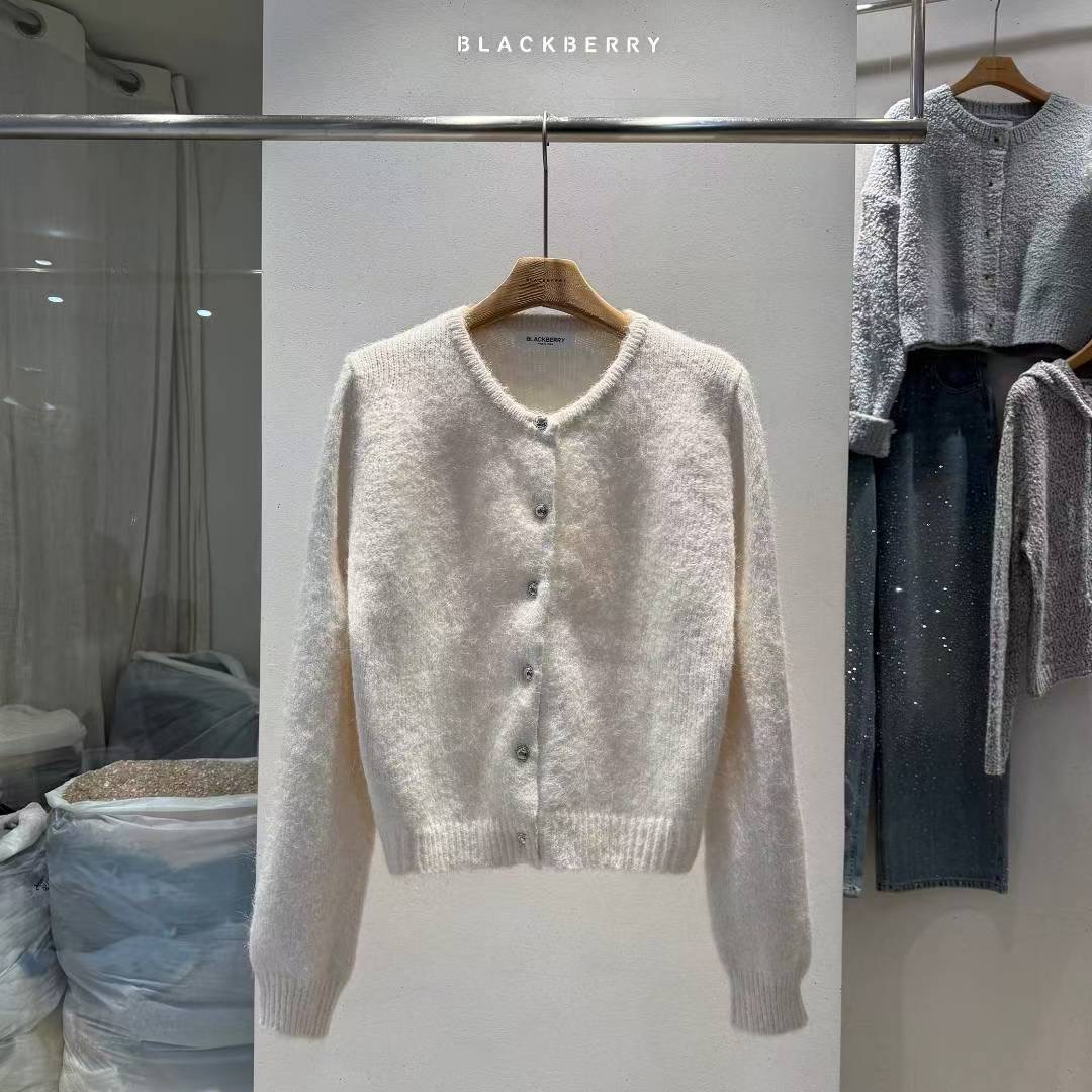 BLACKBERRY東大門㊣實拍女裝新品休閑人氣真品職業針織衫紐扣BLACKBERRY針織衫圖色1