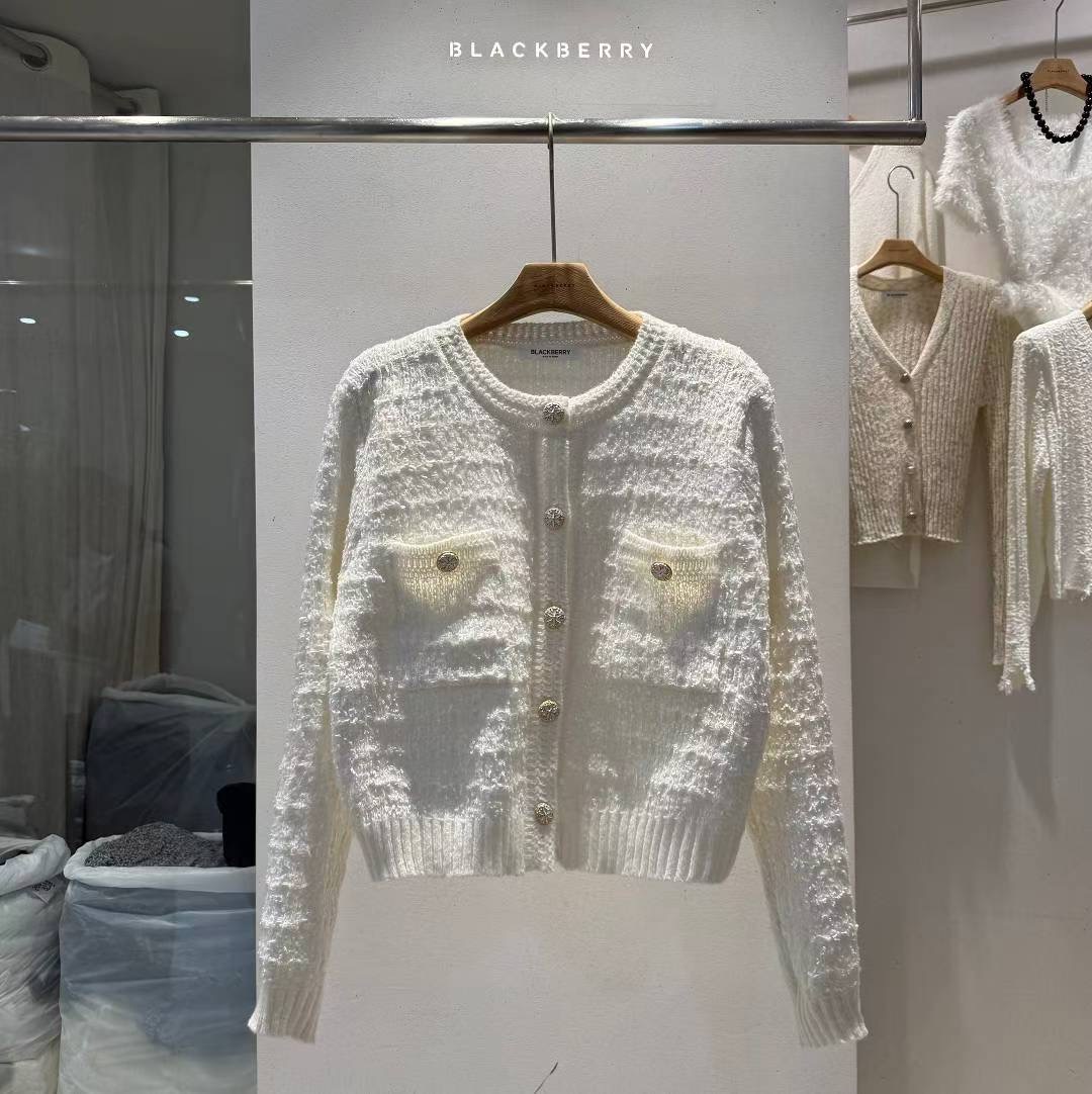 BLACKBERRY東大門㊣實拍女士新品真品25秋冬時尚職業針織衫BLACKBERRY針織衫圖色1