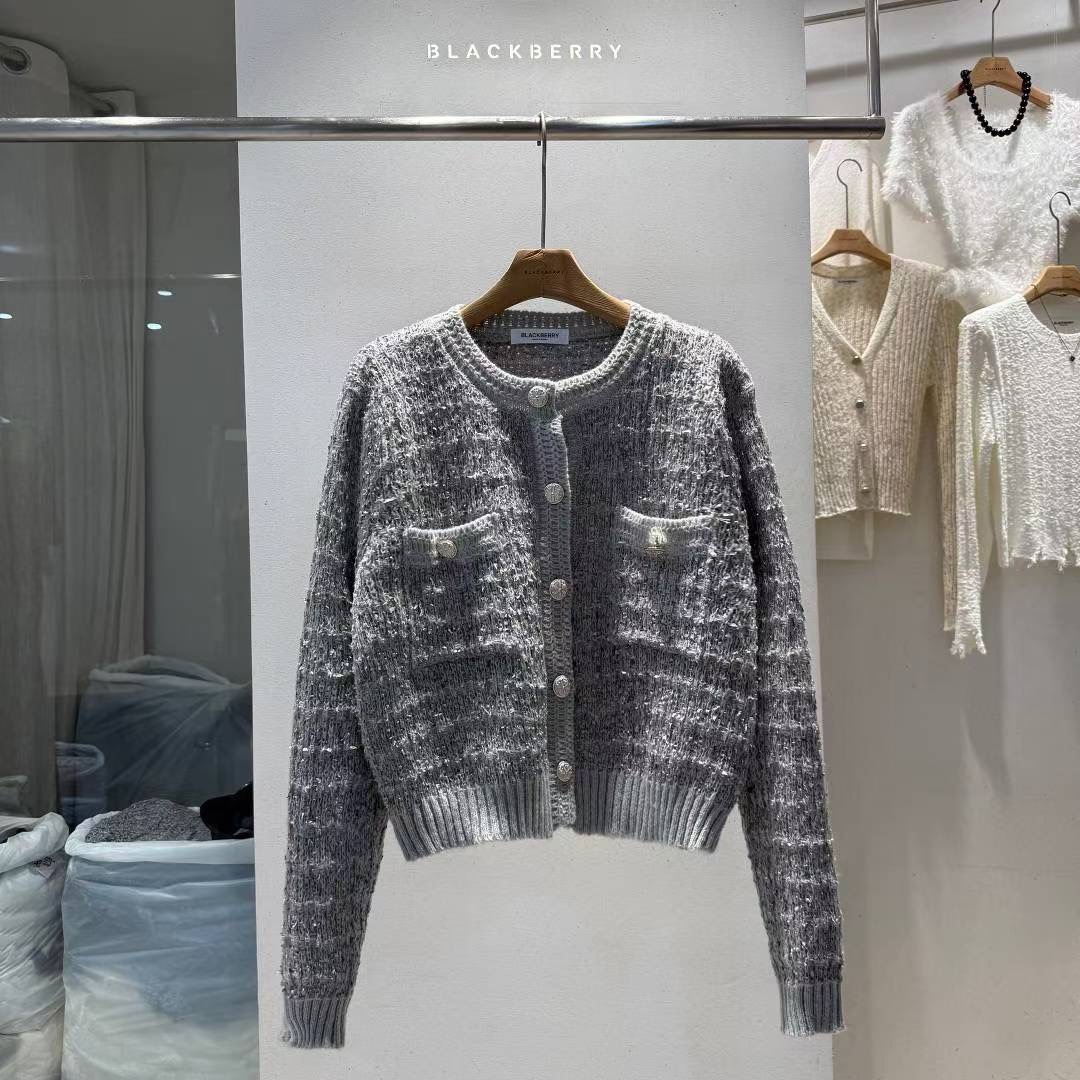 BLACKBERRY東大門㊣實拍女士新品真品25秋冬時尚職業針織衫BLACKBERRY針織衫圖色3