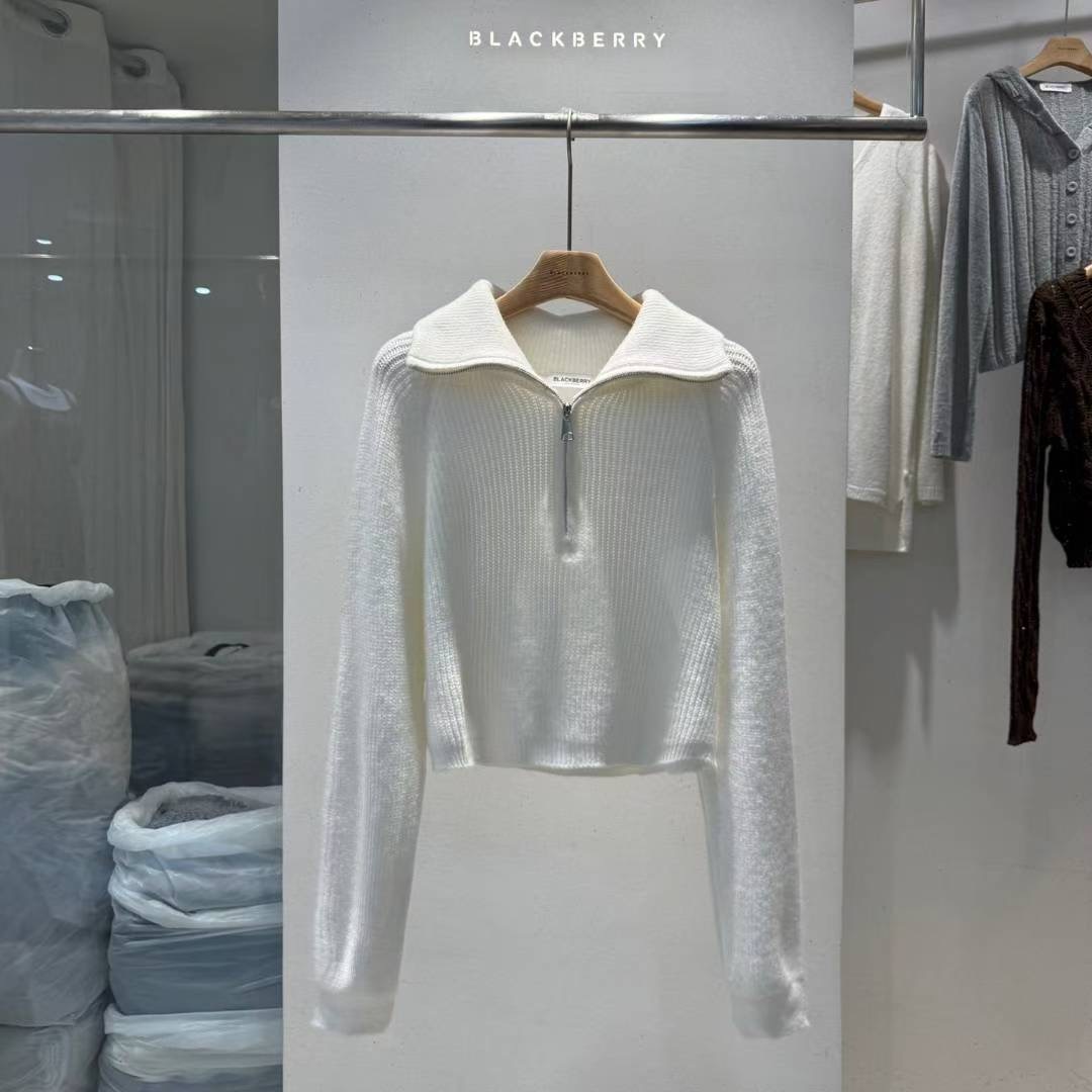 BLACKBERRY韓國代購㊣女裝新款人氣熱賣時尚職業25秋冬針織衫BLACKBERRY針織衫圖色1