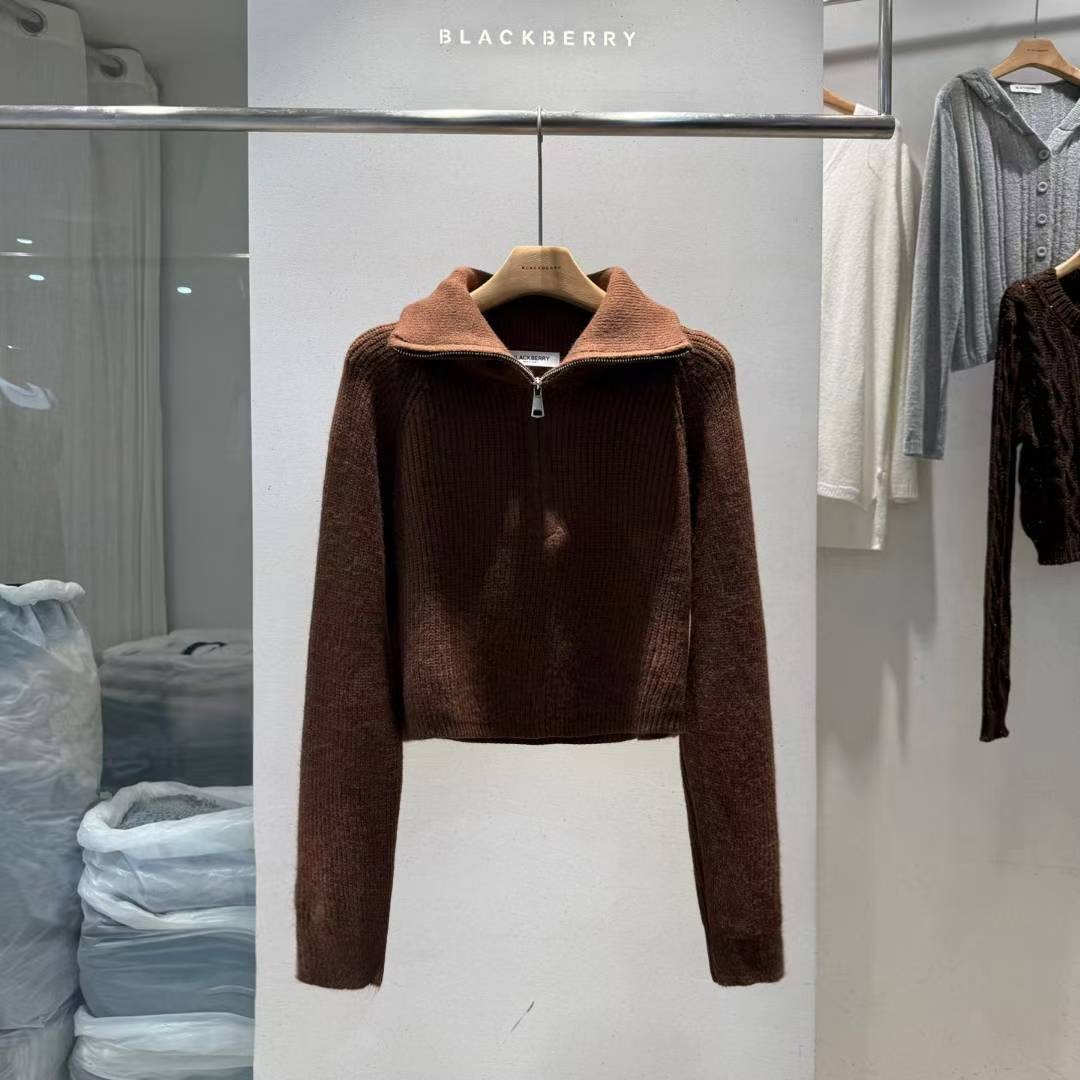 BLACKBERRY韓國代購㊣女裝新款人氣熱賣時尚職業25秋冬針織衫BLACKBERRY針織衫圖色2