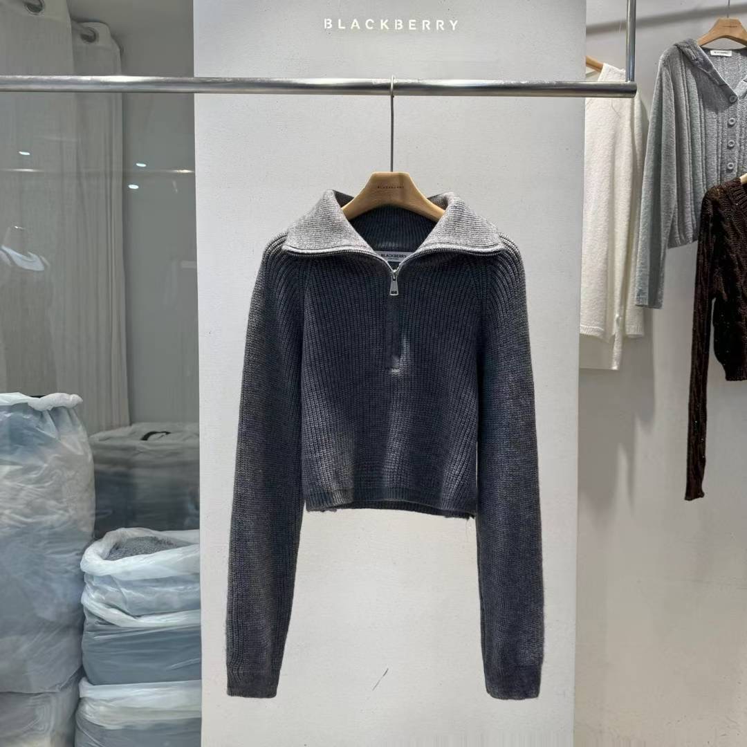 BLACKBERRY韓國代購㊣女裝新款人氣熱賣時尚職業25秋冬針織衫BLACKBERRY針織衫圖色3