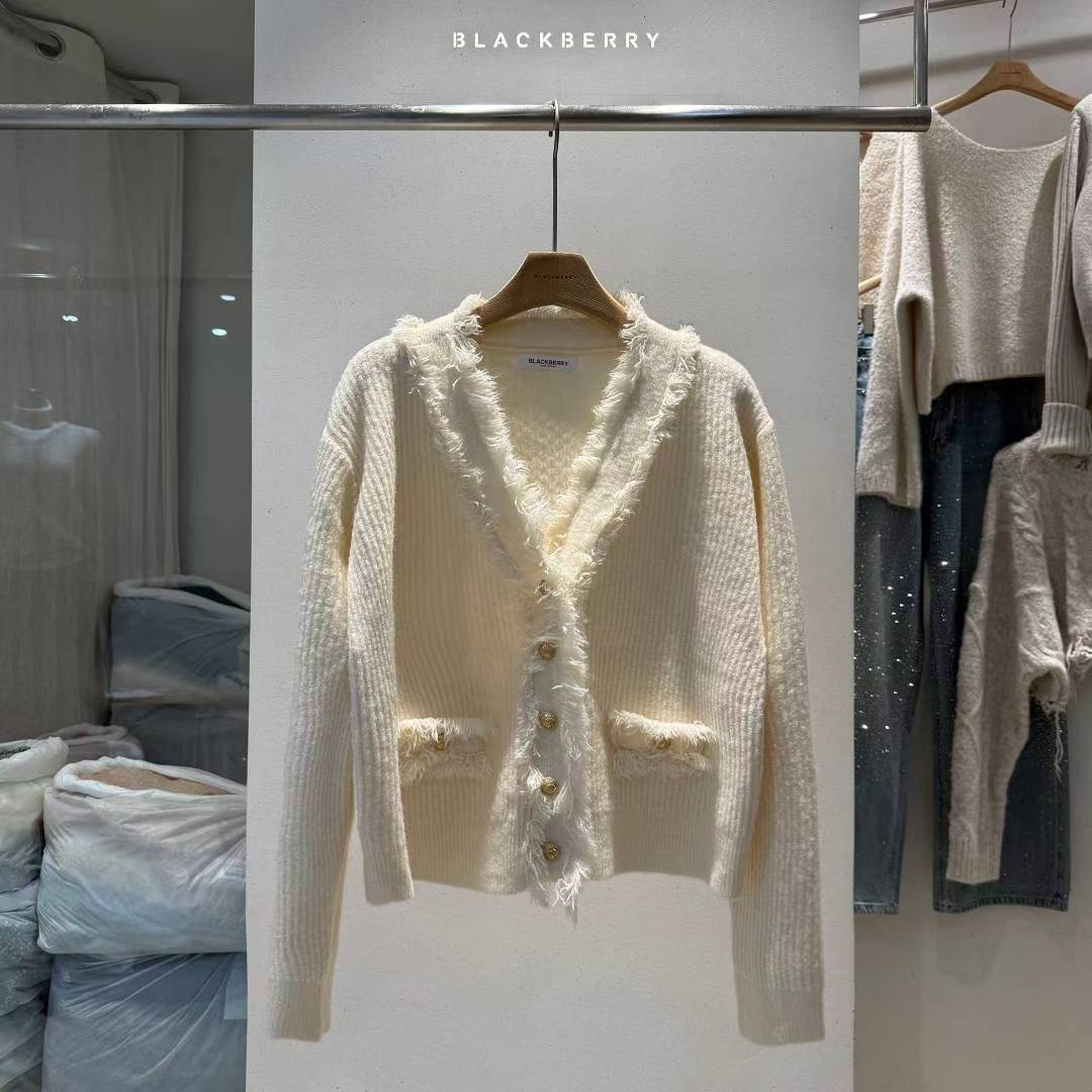 BLACKBERRY東大門㊣實拍女裝新品休閑職業25秋冬時尚針織衫BLACKBERRY針織衫圖色1