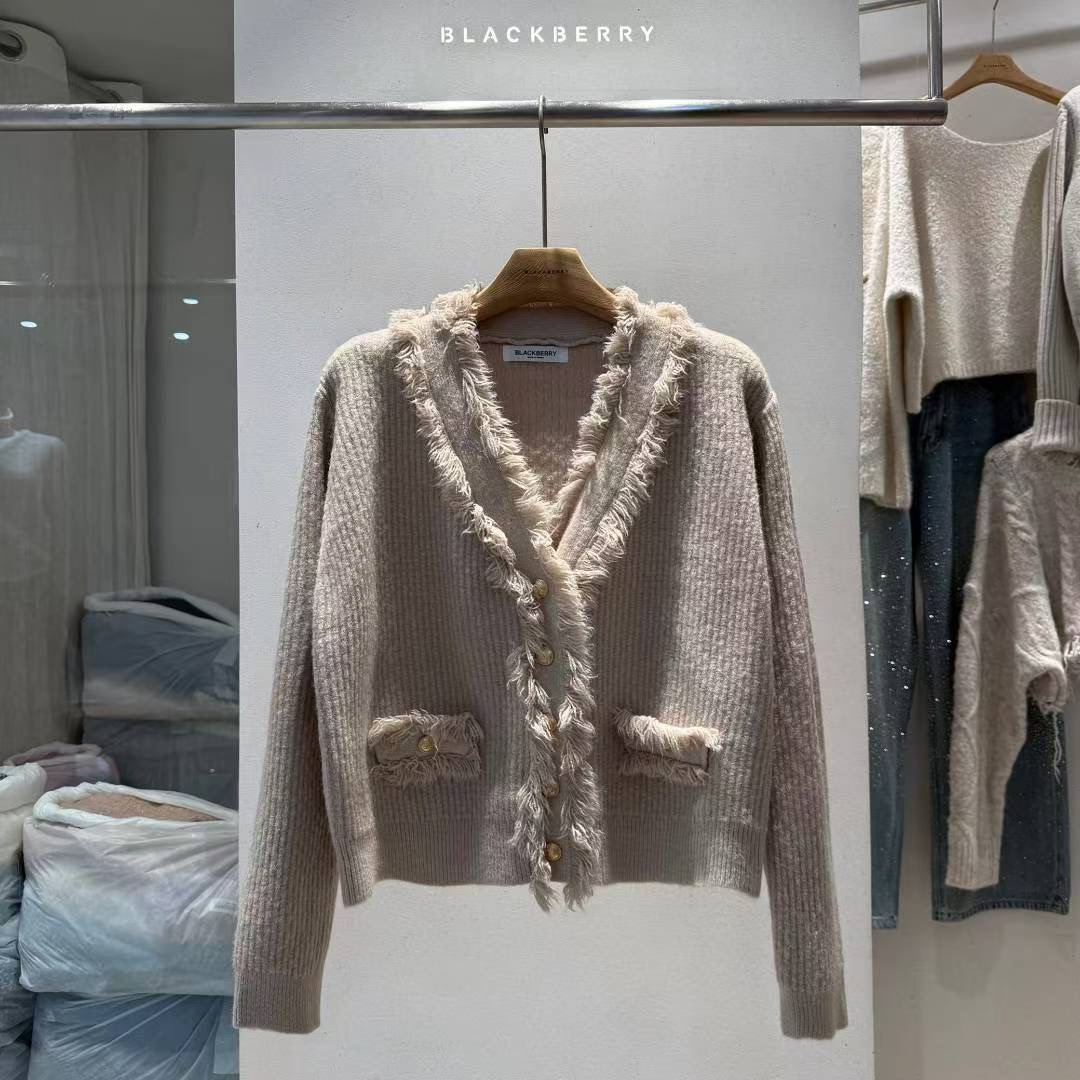 BLACKBERRY東大門㊣實拍女裝新品休閑職業25秋冬時尚針織衫BLACKBERRY針織衫圖色3