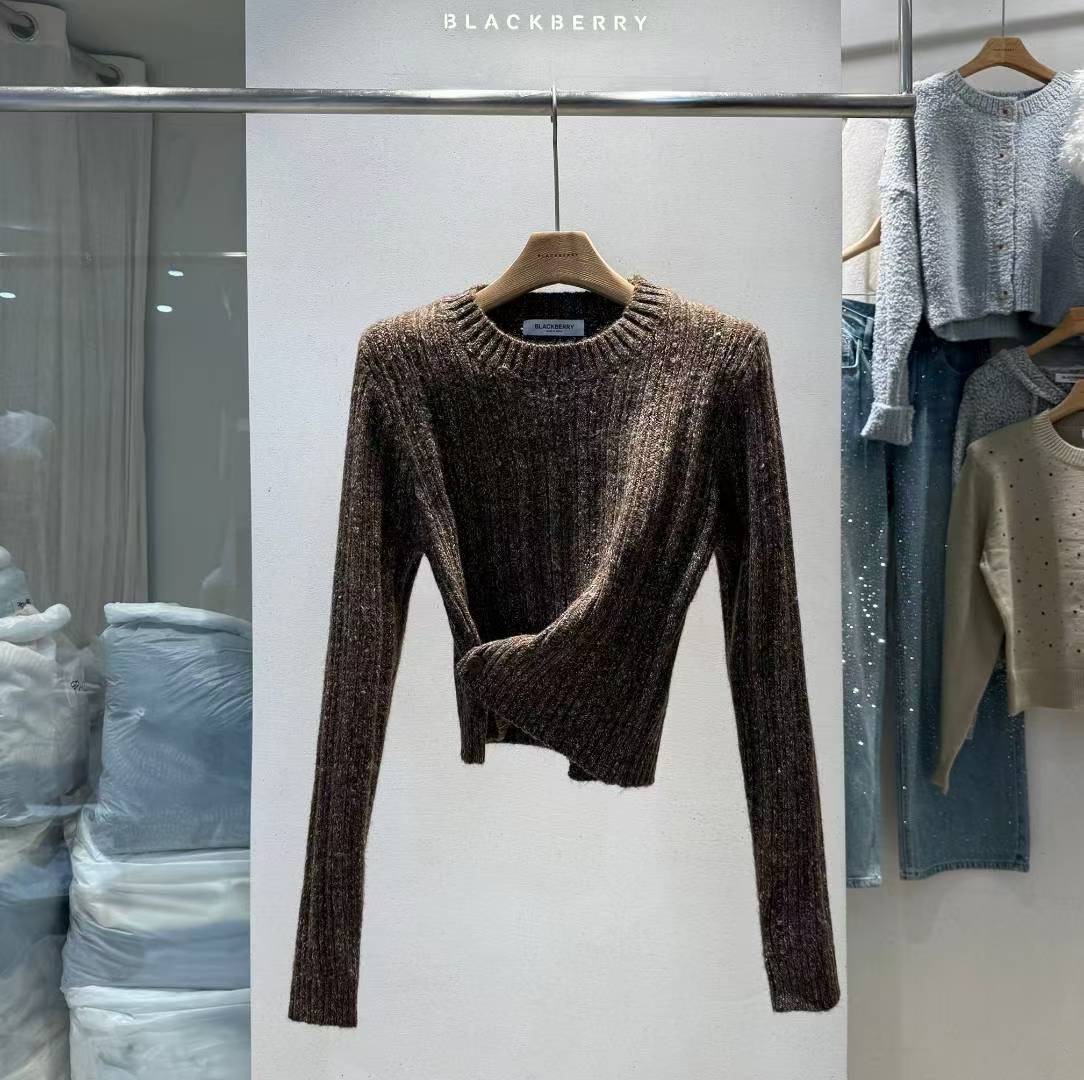 BLACKBERRY東大門㊣直郵女士新品時尚25秋冬人氣熱賣針織衫BLACKBERRY針織衫圖色2