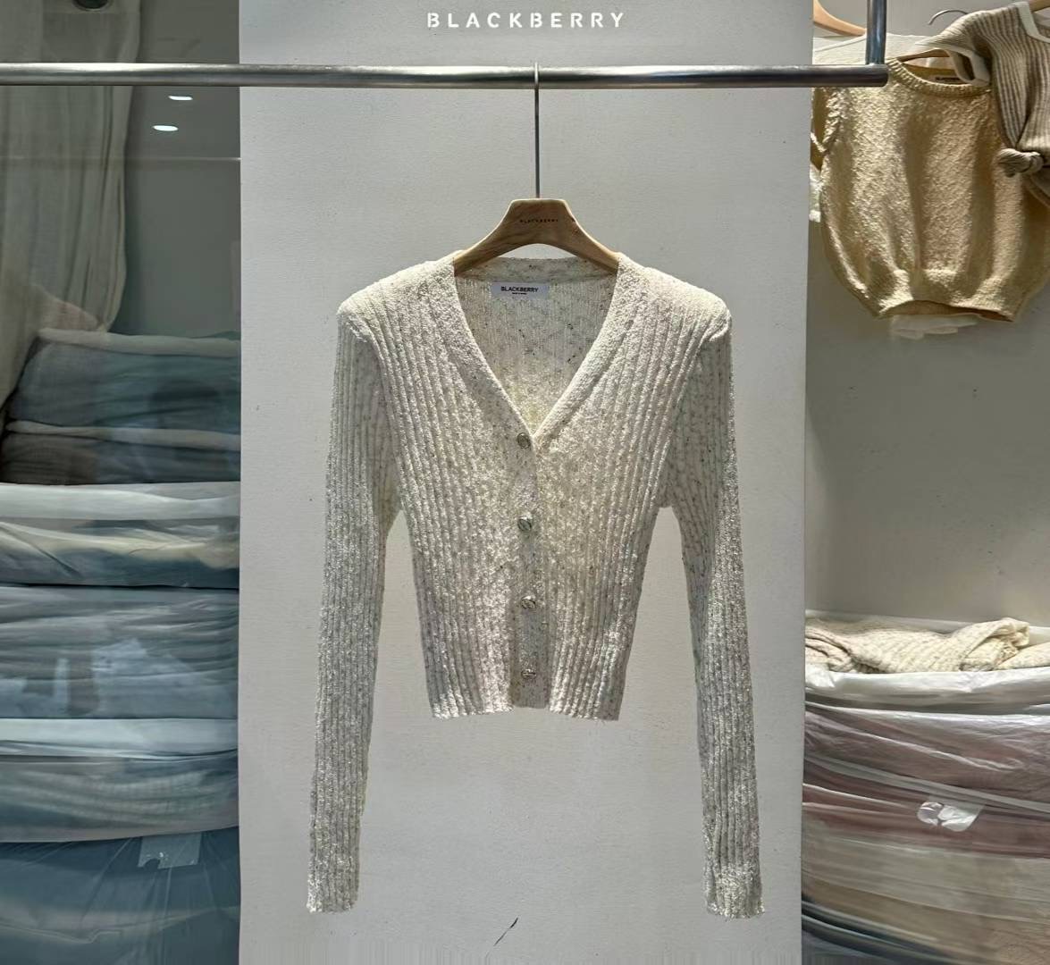 BLACKBERRY東大門㊣實拍女士新款休閑推薦職業人氣時尚針織衫BLACKBERRY針織衫圖色1