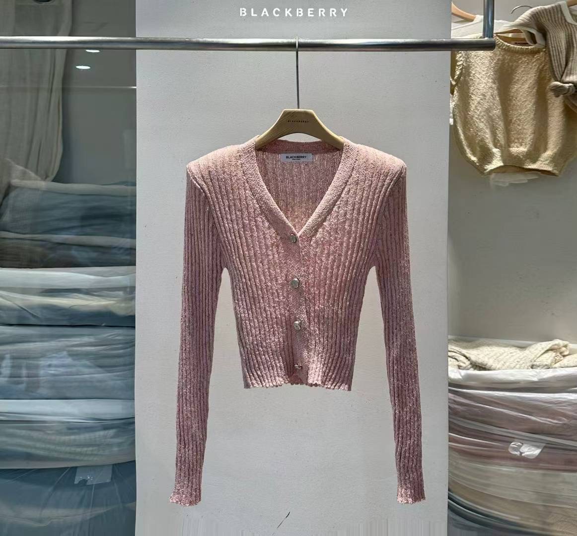BLACKBERRY東大門㊣實拍女士新款休閑推薦職業人氣時尚針織衫BLACKBERRY針織衫圖色2