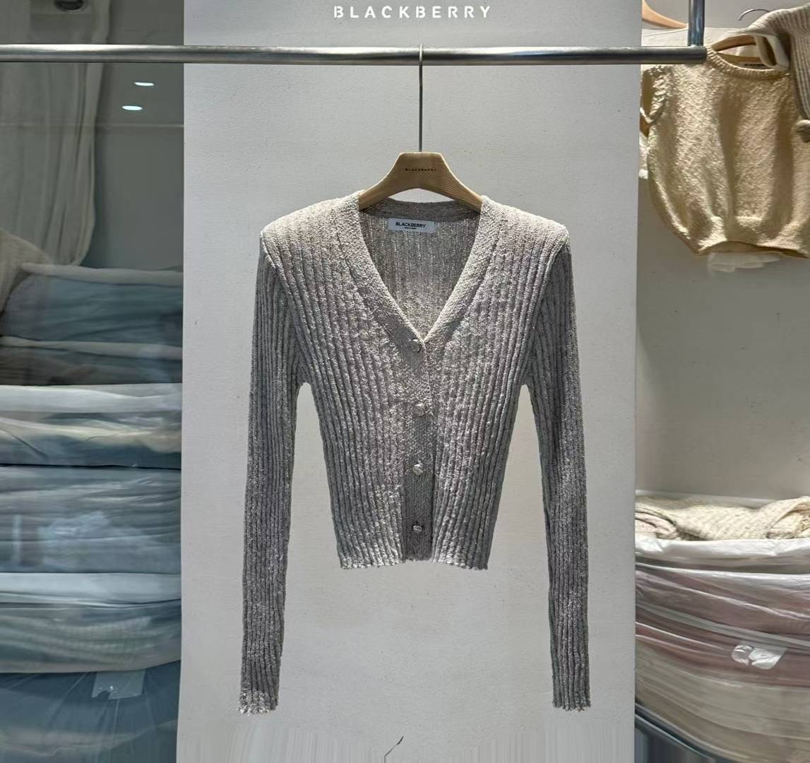 BLACKBERRY東大門㊣實拍女士新款休閑推薦職業人氣時尚針織衫BLACKBERRY針織衫圖色3