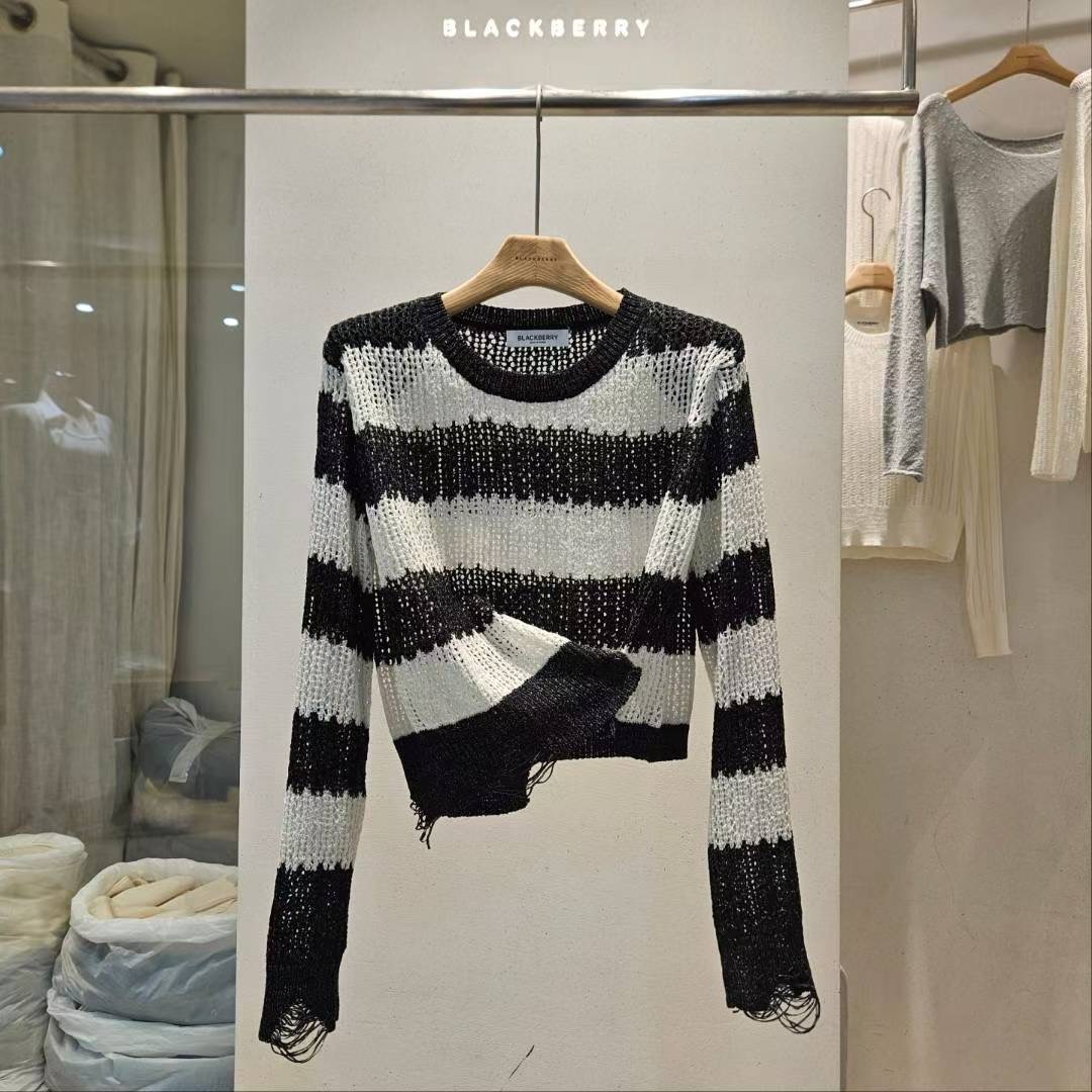 BLACKBERRY韓國直郵㊣女裝新品熱賣人氣時尚職業推薦針織衫BLACKBERRY針織衫圖色3