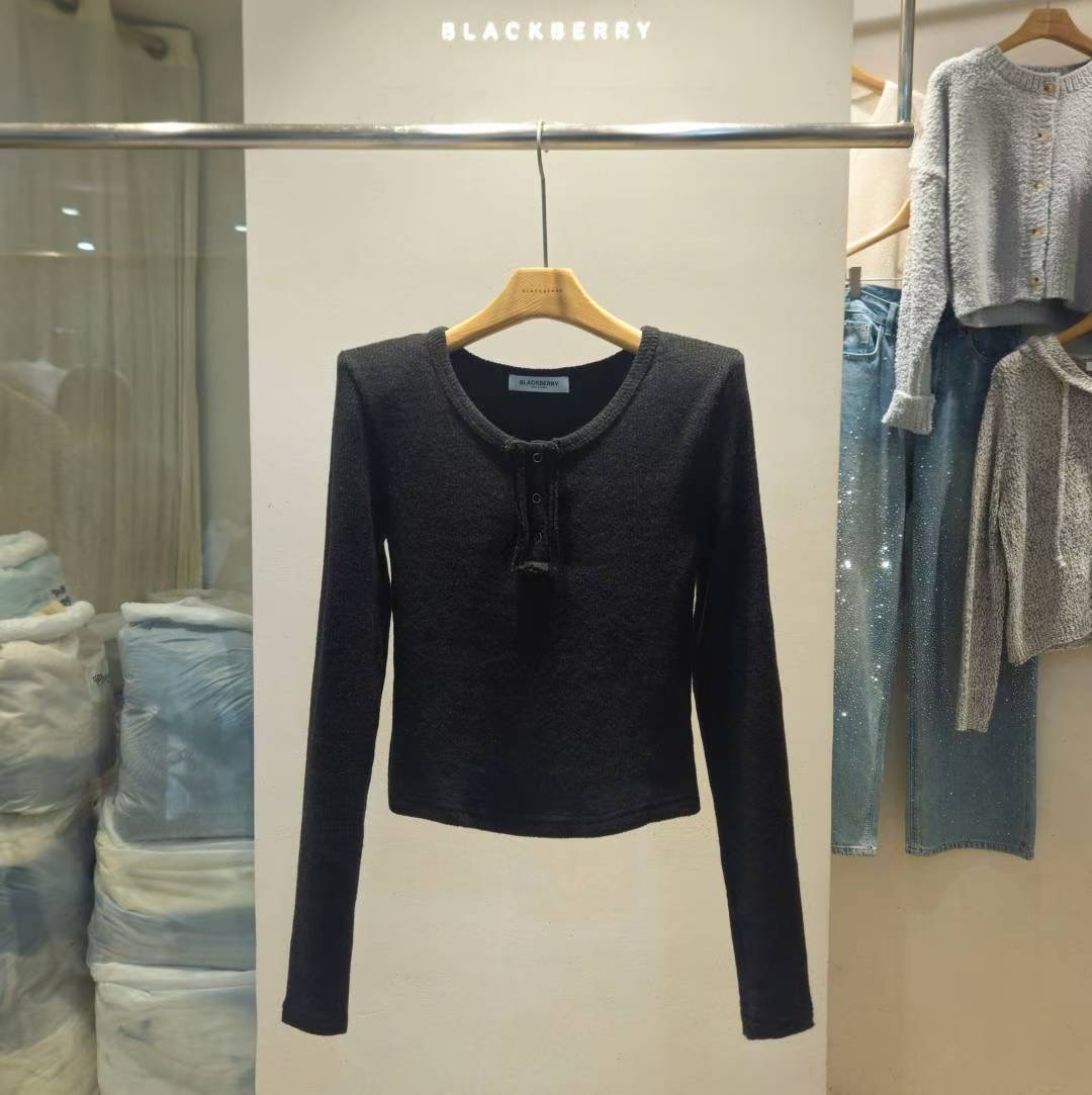 BLACKBERRY東大門㊣實拍女裝新品熱賣休閑25秋冬職業針織衫BLACKBERRY針織衫圖色4