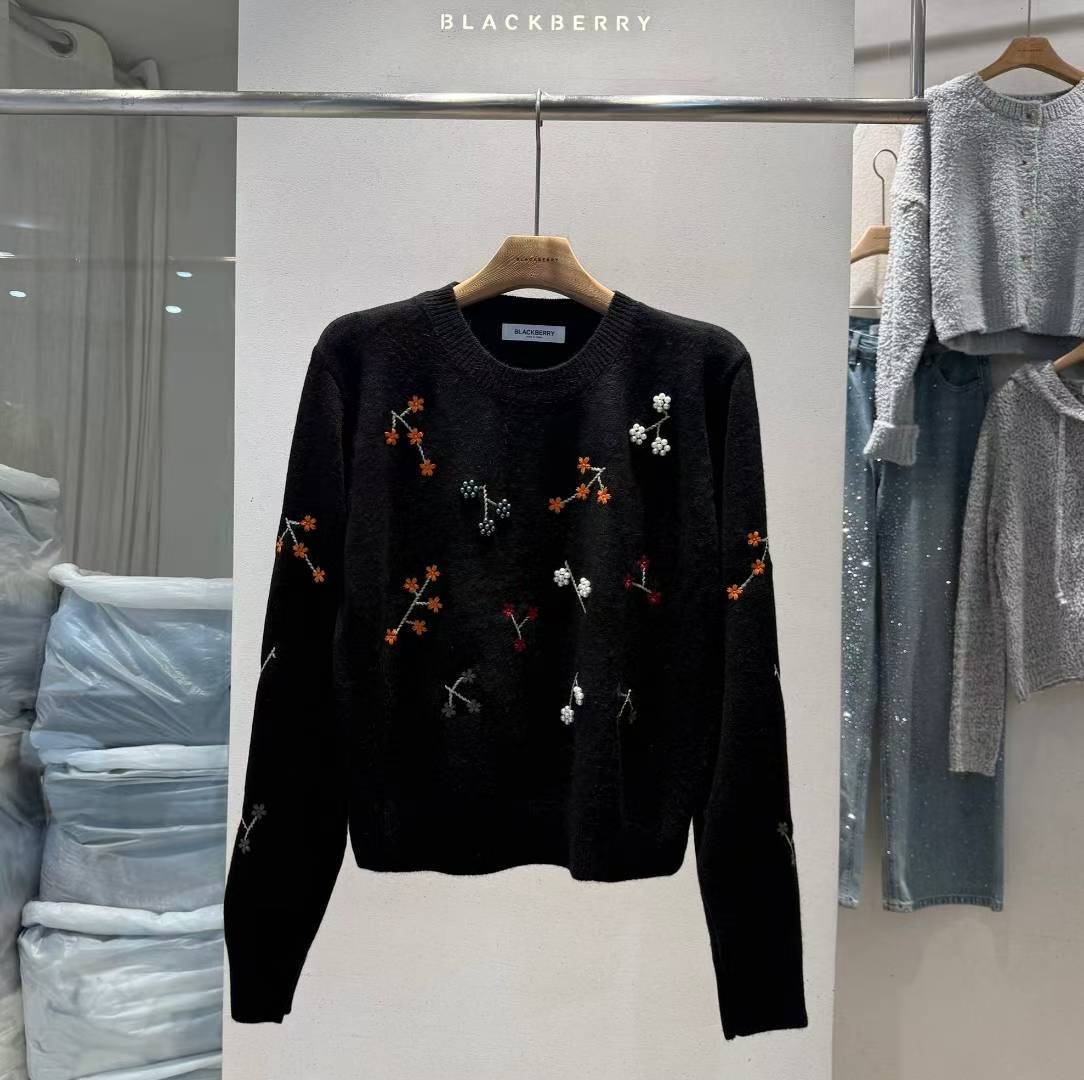 BLACKBERRY韓國直郵㊣女士新款人氣真品推薦熱賣25秋冬針織衫BLACKBERRY針織衫圖色3