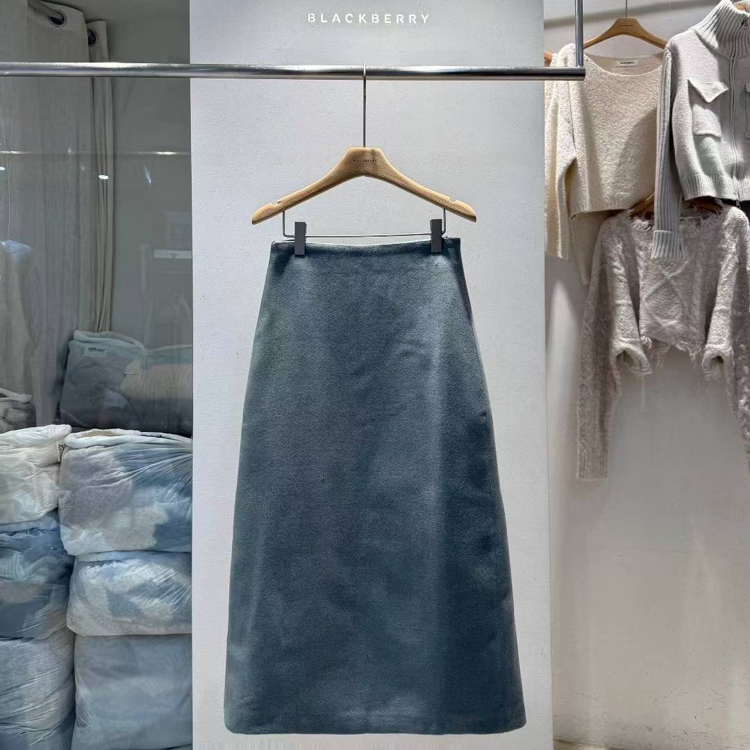 BLACKBERRY東大門㊣實拍女裝新品時尚真品人氣職業25秋冬長裙BLACKBERRY長裙圖色1