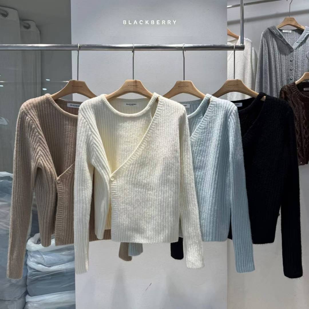 BLACKBERRY東大門㊣直郵女裝新款真品人氣時尚熱賣職業針織衫BLACKBERRY針織衫