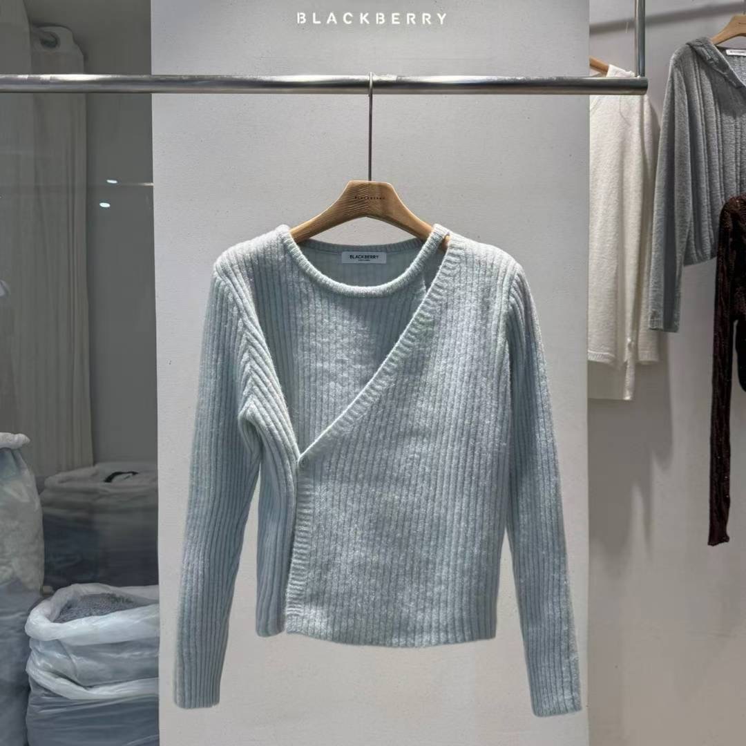 BLACKBERRY東大門㊣直郵女裝新款真品人氣時尚熱賣職業針織衫BLACKBERRY針織衫圖色2