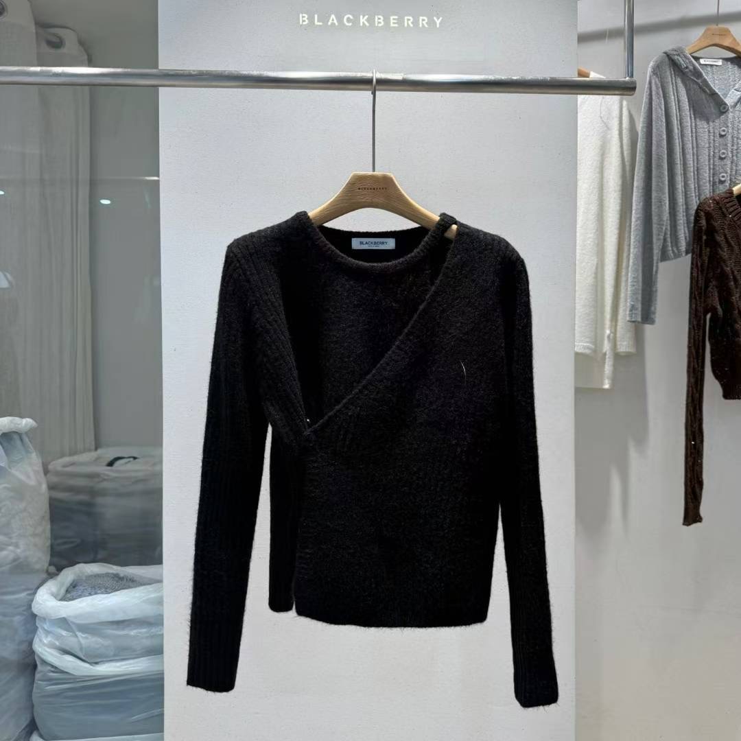 BLACKBERRY東大門㊣直郵女裝新款真品人氣時尚熱賣職業針織衫BLACKBERRY針織衫圖色4