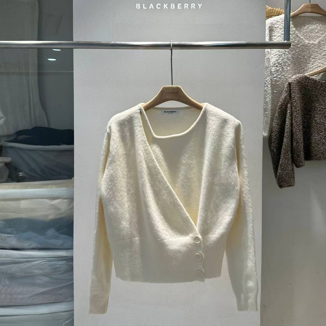 BLACKBERRY東大門㊣直郵女士新品真品人氣25秋冬職業針織衫BLACKBERRY針織衫圖色3