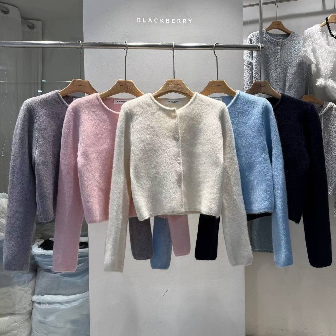 BLACKBERRY東大門㊣直郵女裝新品職業25秋冬真品推薦針織衫BLACKBERRY針織衫