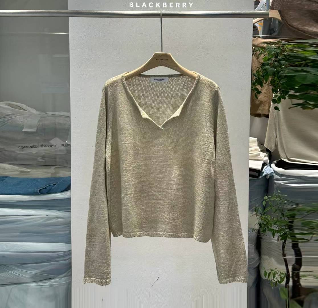 BLACKBERRY東大門㊣實拍女士新款人氣25秋冬時尚真品針織衫BLACKBERRY針織衫圖色2