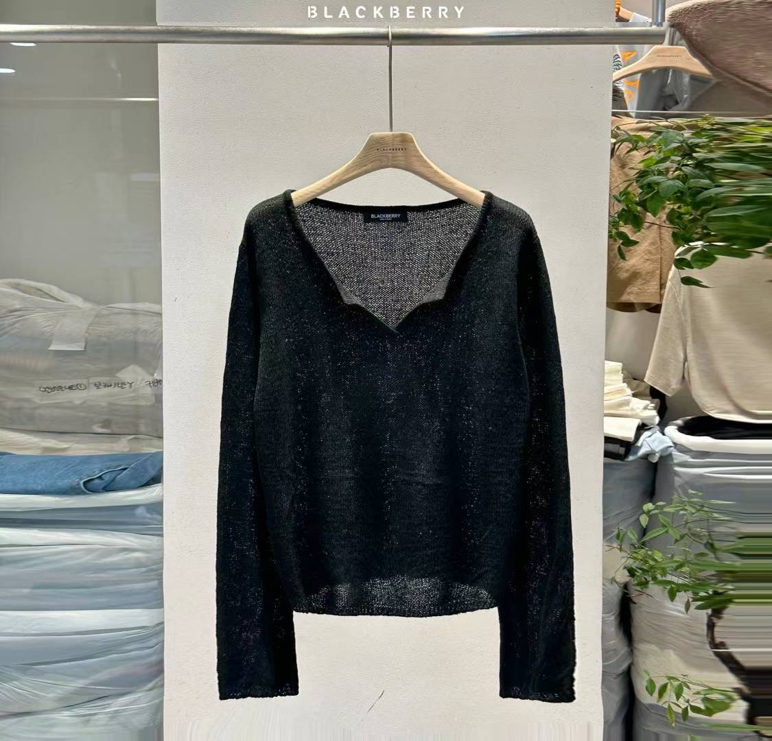 BLACKBERRY東大門㊣實拍女士新款人氣25秋冬時尚真品針織衫BLACKBERRY針織衫圖色4