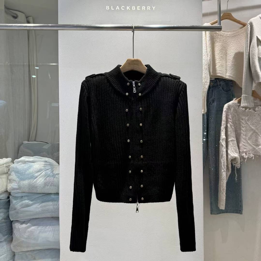 BLACKBERRY韓國直郵㊣女士新品人氣25秋冬時尚職業推薦針織衫BLACKBERRY針織衫圖色2