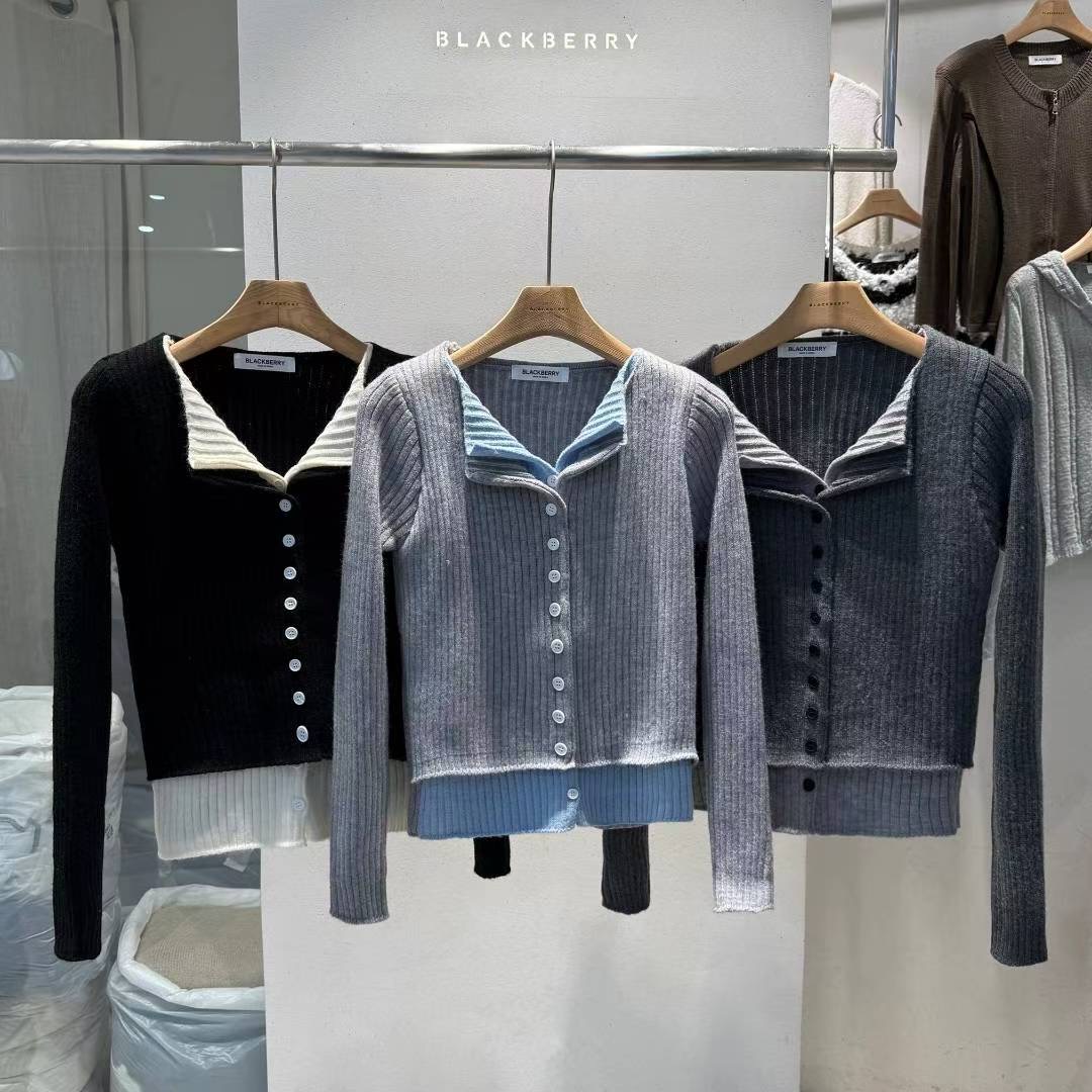 BLACKBERRY東大門㊣直郵女士新款職業人氣熱賣真品時尚針織衫BLACKBERRY針織衫