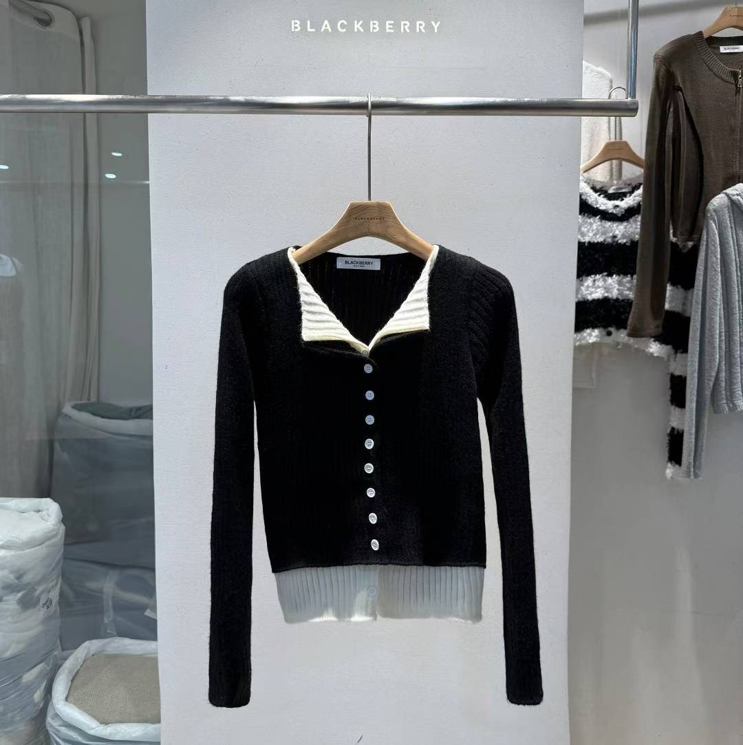 BLACKBERRY東大門㊣直郵女士新款職業人氣熱賣真品時尚針織衫BLACKBERRY針織衫圖色3