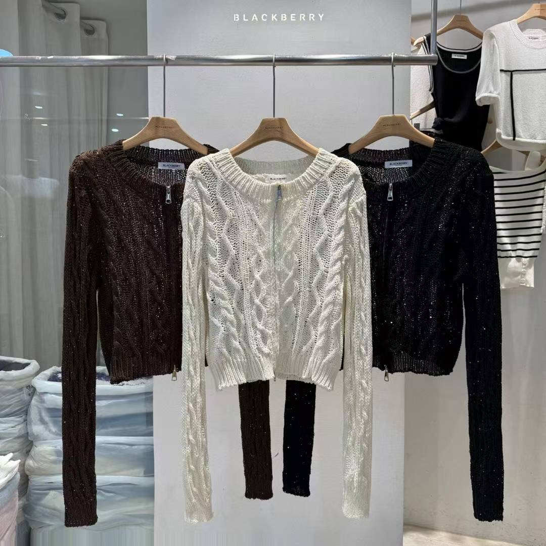 BLACKBERRY東大門㊣代購女士新款25秋冬人氣時尚熱賣真品毛衣BLACKBERRY毛衣