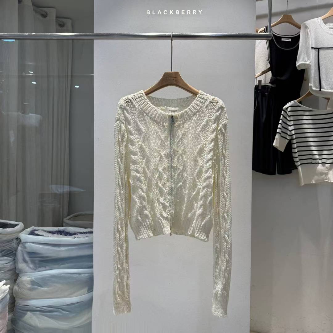 BLACKBERRY東大門㊣代購女士新款25秋冬人氣時尚熱賣真品毛衣BLACKBERRY毛衣圖色1