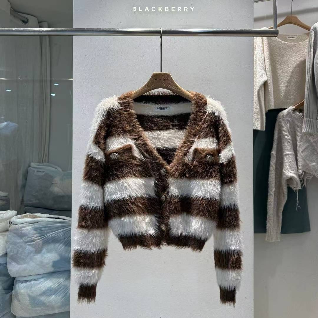 BLACKBERRY韓國直郵㊣女士新款人氣職業時尚真品推薦針織衫BLACKBERRY針織衫圖色1