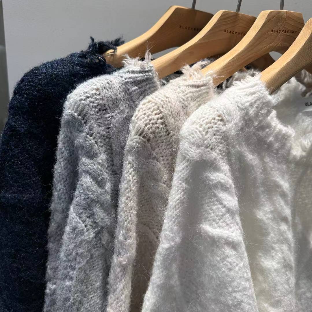BLACKBERRY東大門㊣直郵女士新款推薦職業時尚人氣25秋冬針織衫BLACKBERRY針織衫