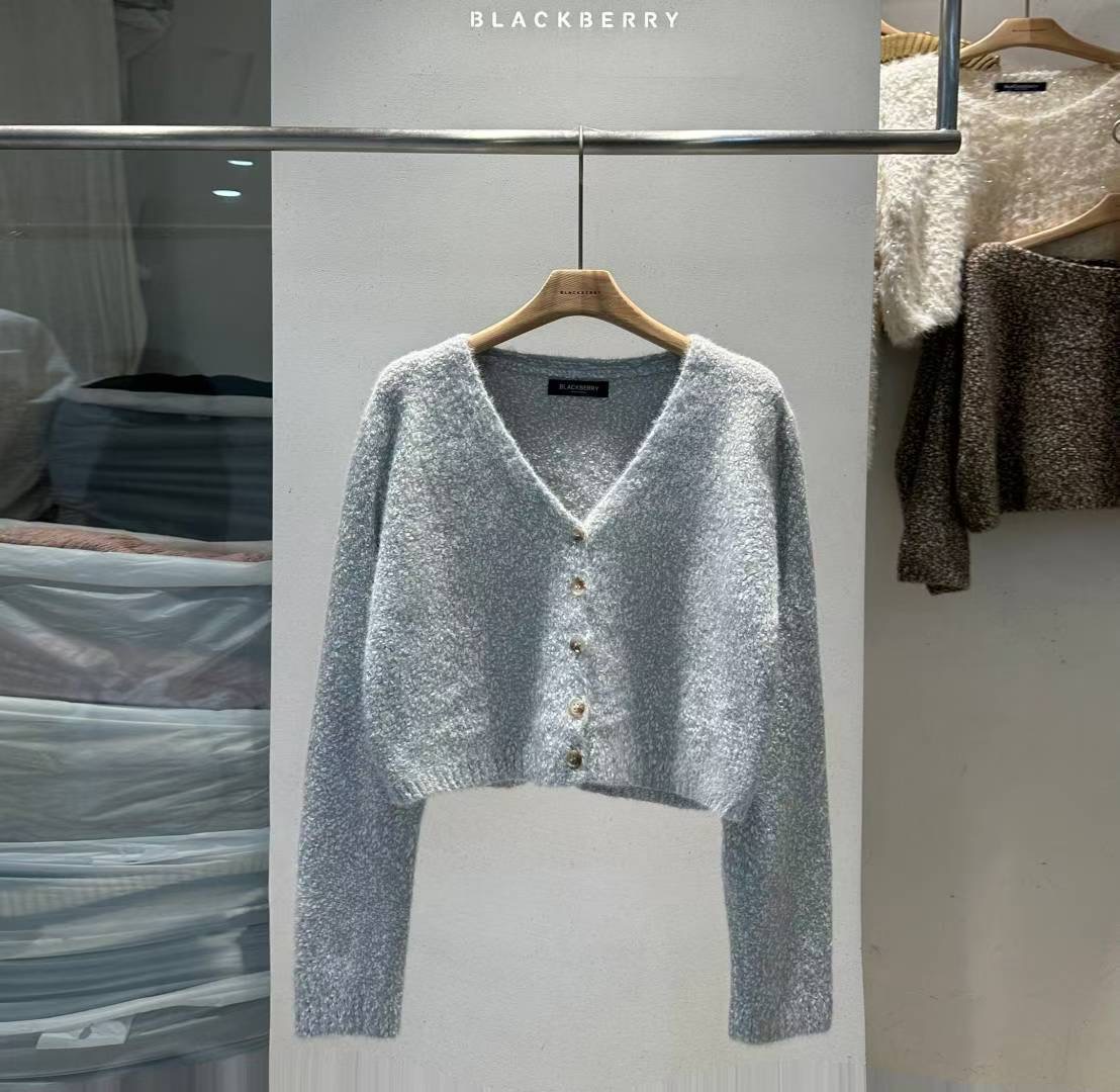 BLACKBERRY韓國代購㊣女士新品25秋冬真品時尚職業人氣針織衫BLACKBERRY針織衫圖色1