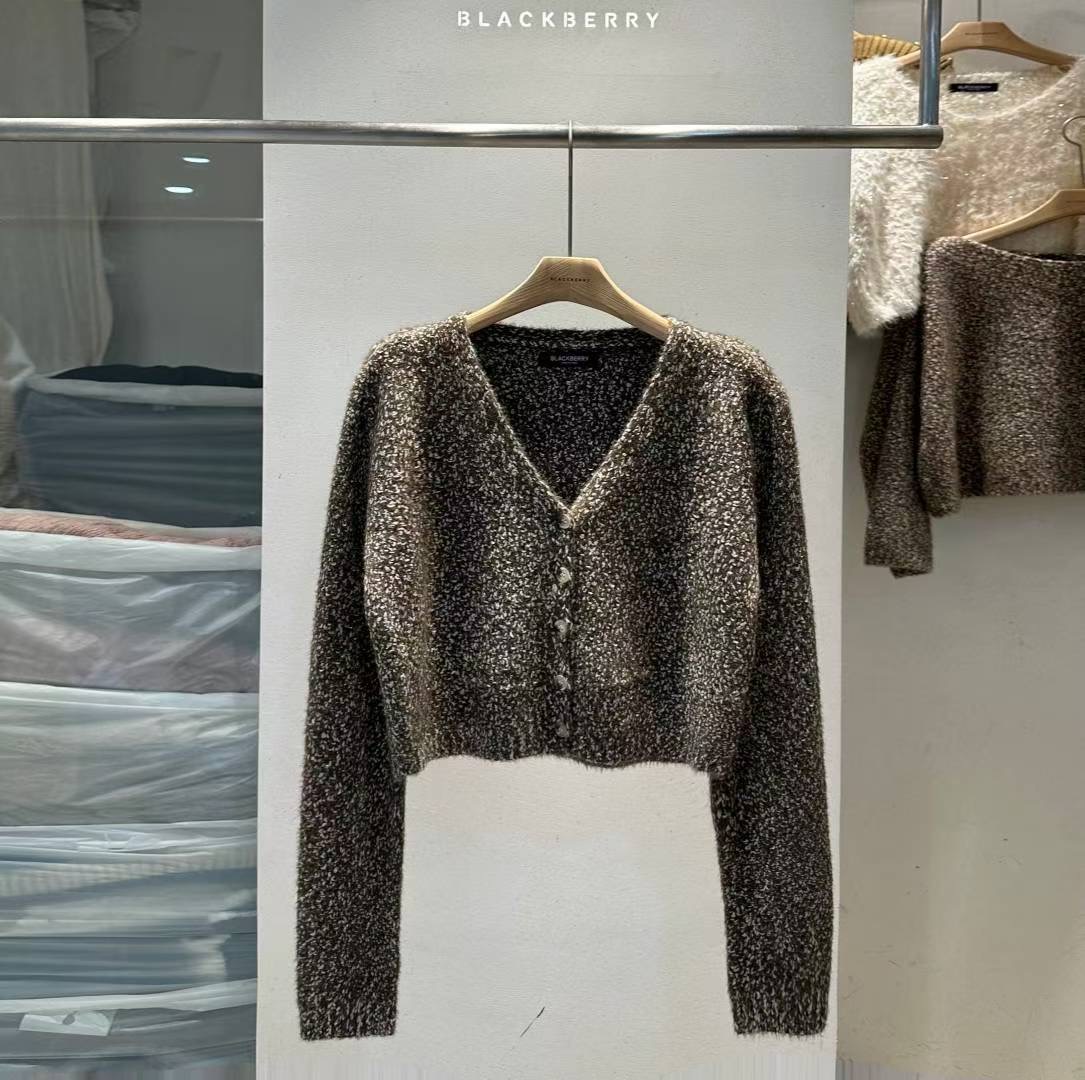 BLACKBERRY韓國代購㊣女士新品25秋冬真品時尚職業人氣針織衫BLACKBERRY針織衫圖色3
