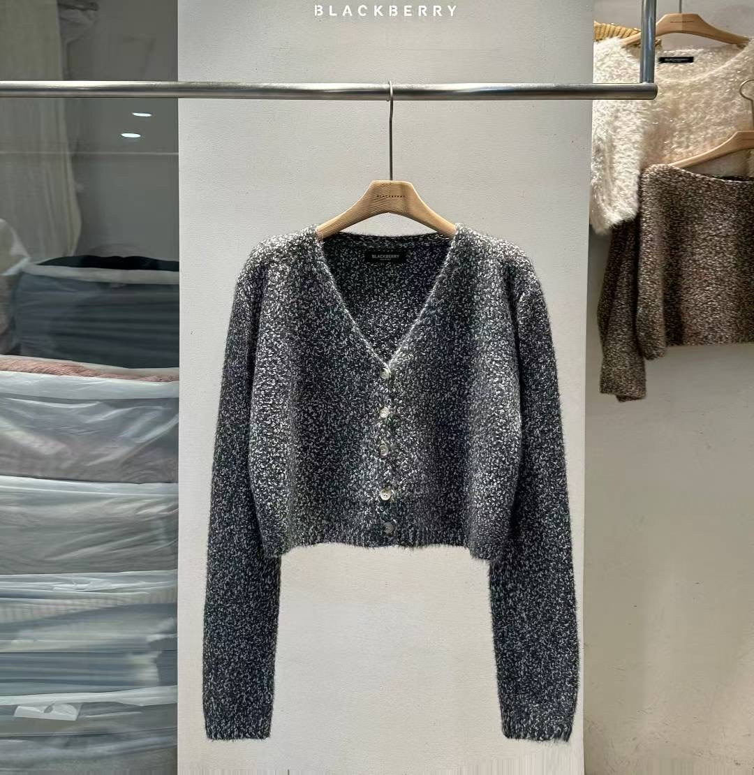 BLACKBERRY韓國代購㊣女士新品25秋冬真品時尚職業人氣針織衫BLACKBERRY針織衫圖色4