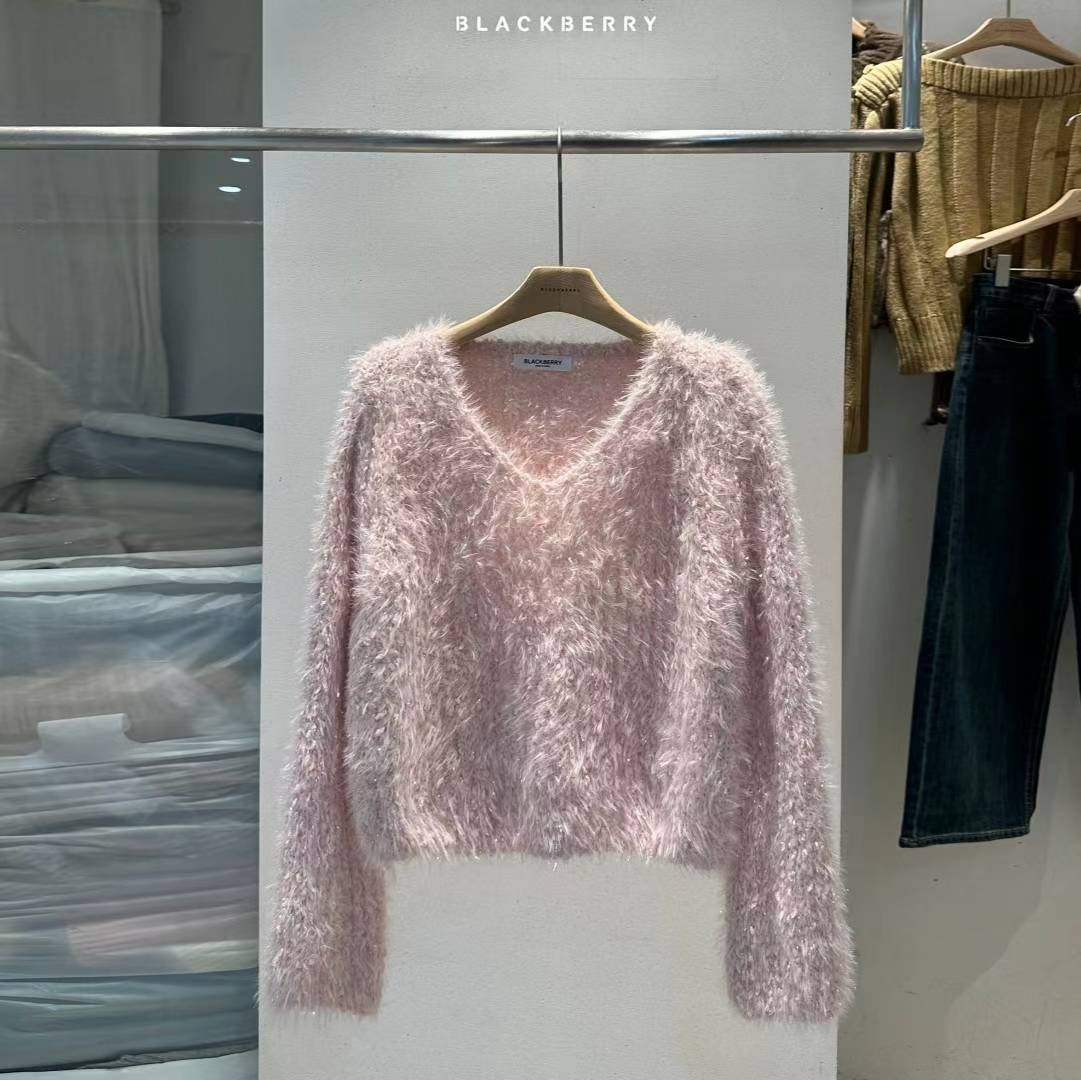 BLACKBERRY東大門㊣直郵女裝新品人氣休閑熱賣推薦時尚針織衫BLACKBERRY針織衫圖色2