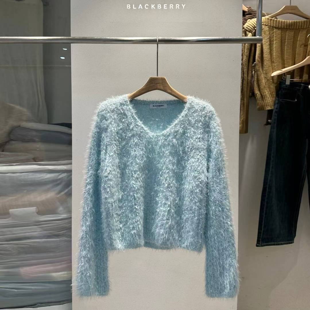 BLACKBERRY東大門㊣直郵女裝新品人氣休閑熱賣推薦時尚針織衫BLACKBERRY針織衫圖色3