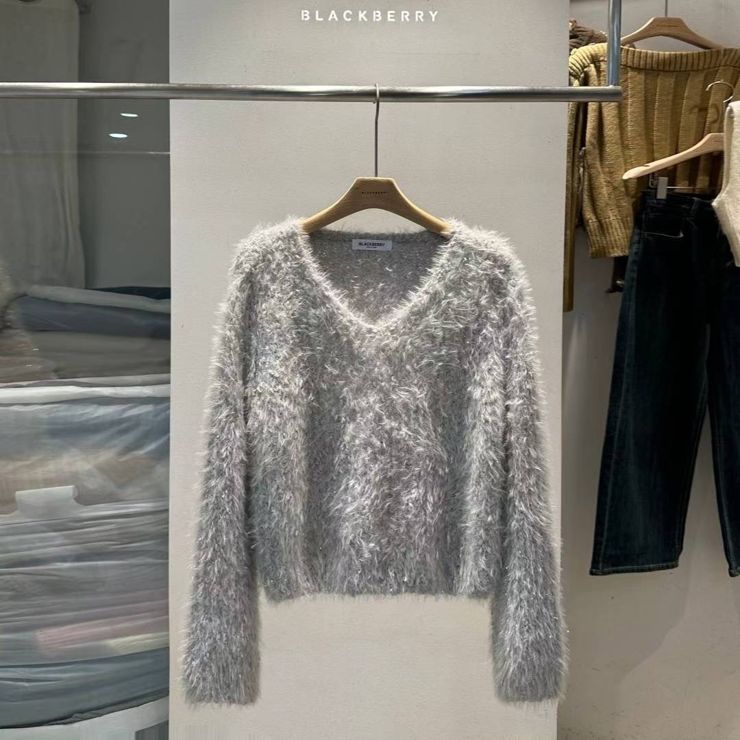 BLACKBERRY東大門㊣直郵女裝新品人氣休閑熱賣推薦時尚針織衫BLACKBERRY針織衫圖色4