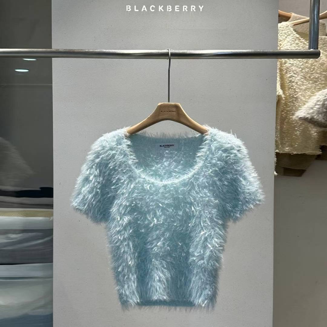 BLACKBERRY東大門㊣直郵女裝新款人氣25秋冬推薦熱賣針織衫BLACKBERRY針織衫圖色2